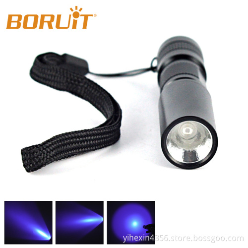Manufacturer Customized LED Purple Light 365nm UV Flashlight